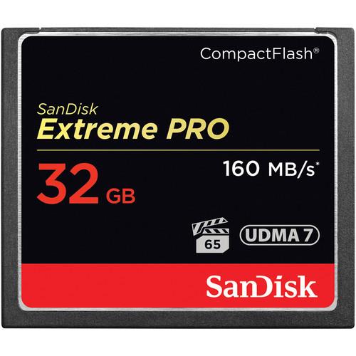 כרטיס זיכרון SanDisk 32GB Extreme CF Pro 160 MB/s