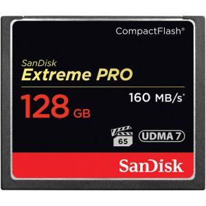 כרטיס זכרון sandisk extreme cf 128gb 160mb/s