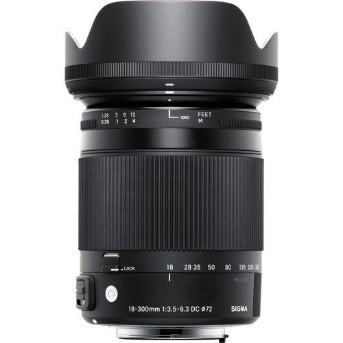 עדשה Sigma 18-300mm f/3.5-6.3 DC OS HSM Contemporary למצלמות Canon