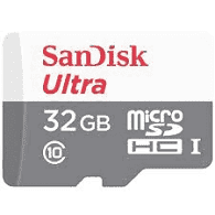 כרטיס זיכרון sandisk ultra micro sd 32 gb 90mb/s x667