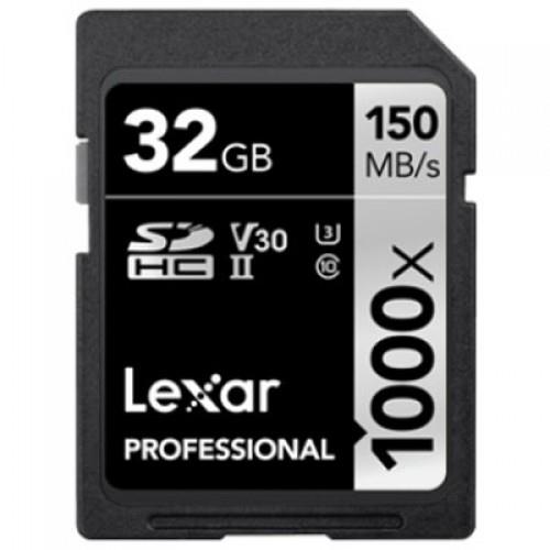 כרטיס זיכרון Lexar Professional 32GB 1000X 150MBs